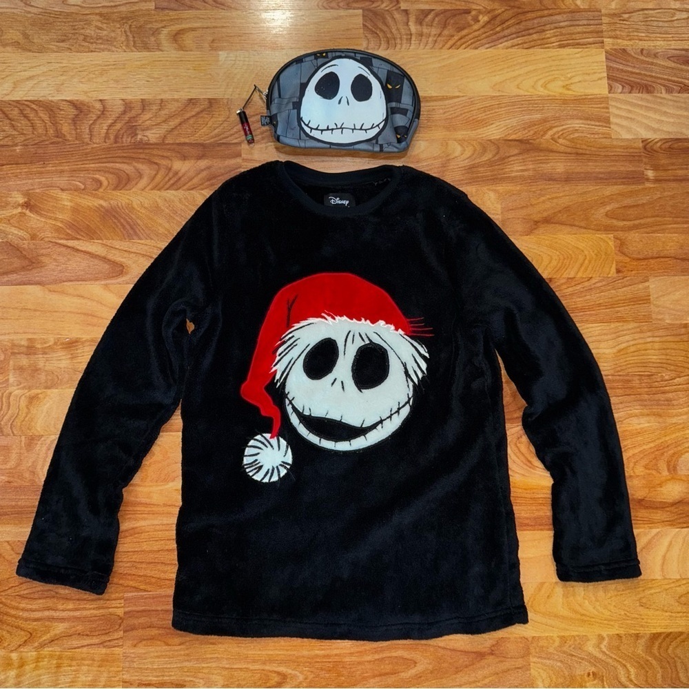 Disney Nightmare Before Christmas Jack Skellington Makeup Case + Kids Sweater